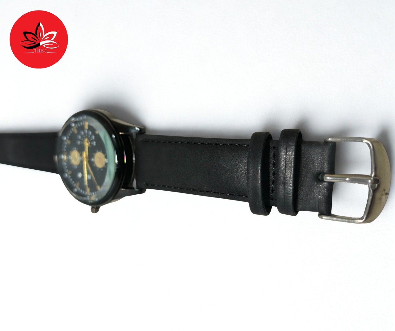 Classic Titan Gents Analog Watch - Black Leather - Image 2